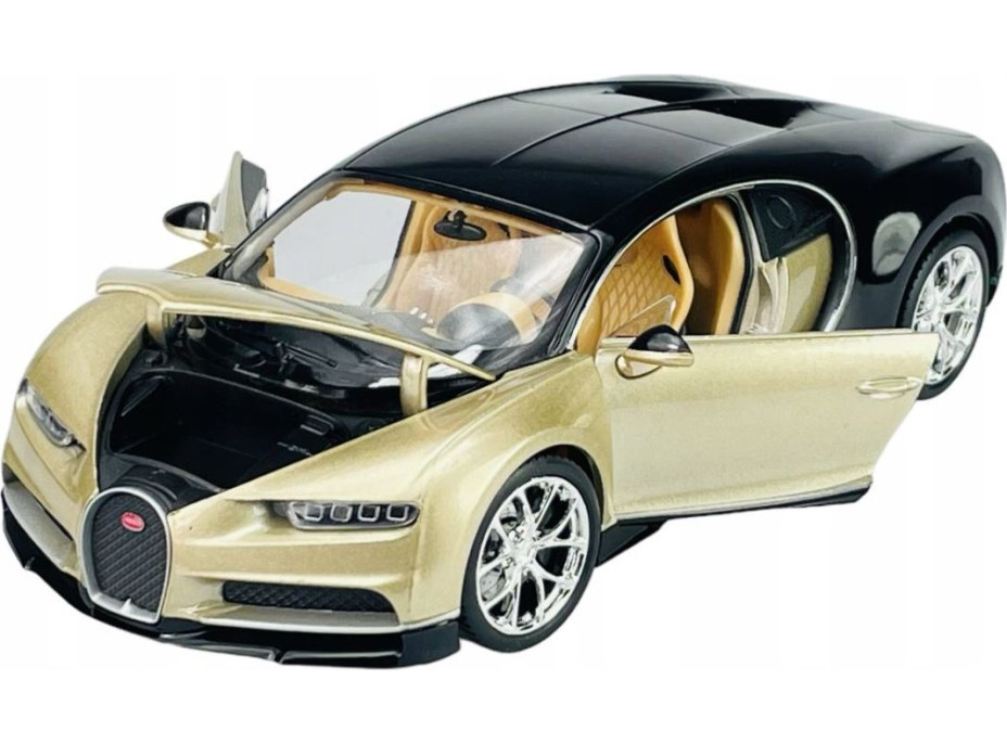 Welly Bugatti Chiron 1:24 zlato-čierne