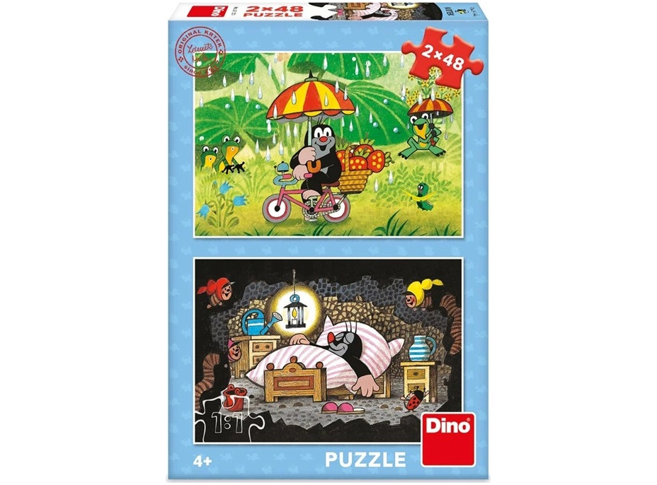 Dino Puzzle Krtkov deň 2x48 dielikov