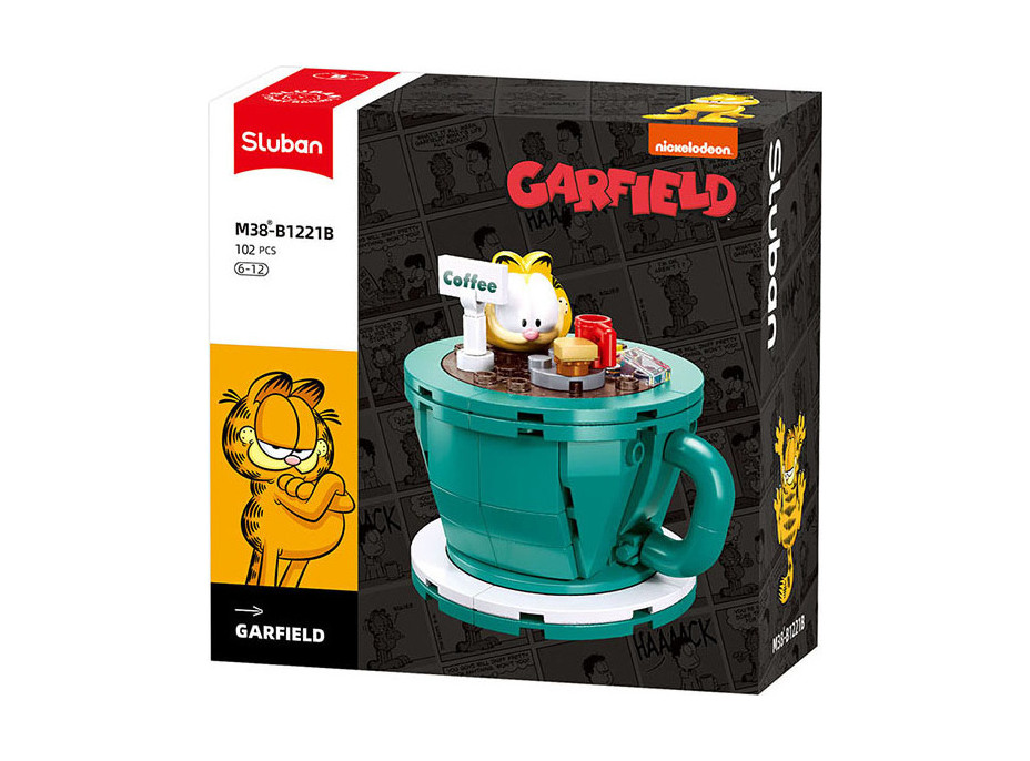 Sluban Builder M38-B1221B Garfield v kávovom kúpeli