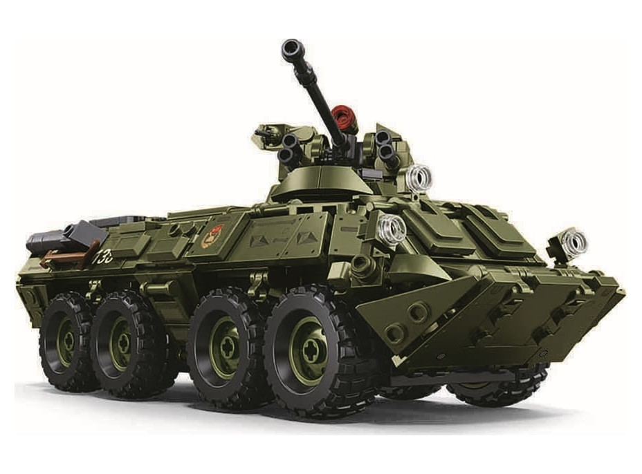 Sluban Model Bricks M38-B1251 Tank BTR-80AS IFV v mierke 1:35