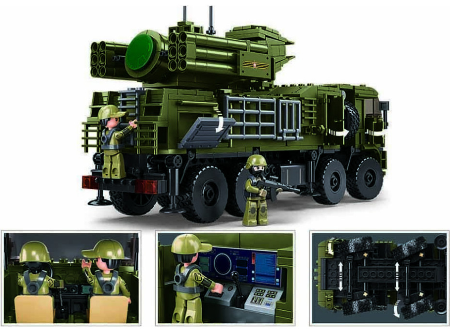 Sluban Model Bricks M38-B1252 Pantsir S1S v mierke 1:35