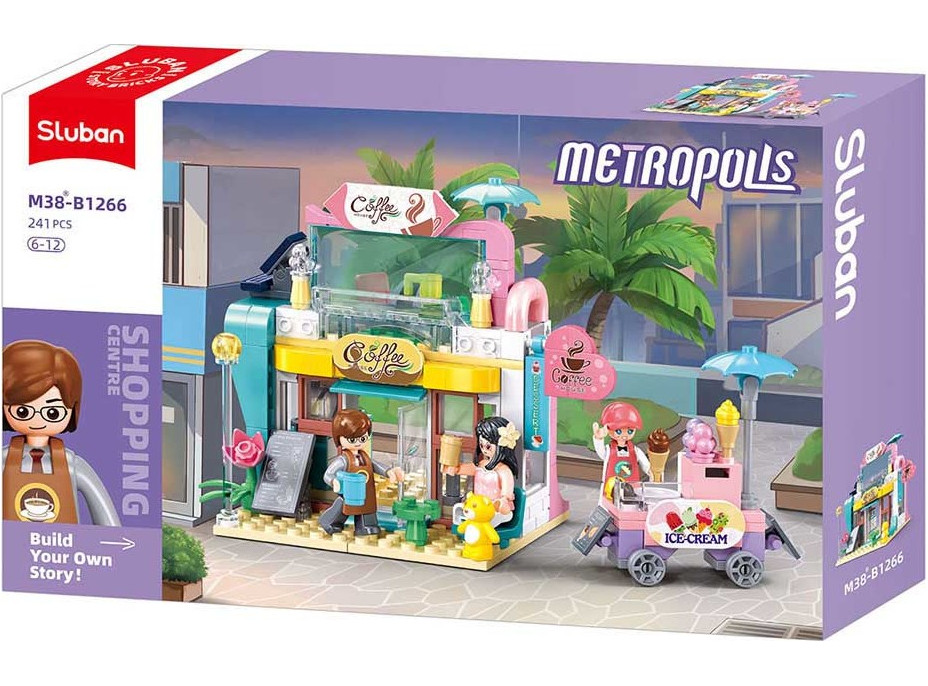 Sluban Metropolis M38-B1266 Kaviareň a zmrzlinový vozík