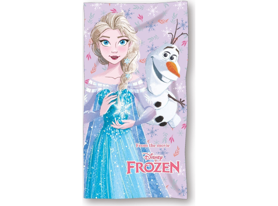 Bavlnená osuška Frozen - Elsa a Olaf - 70x140 cm