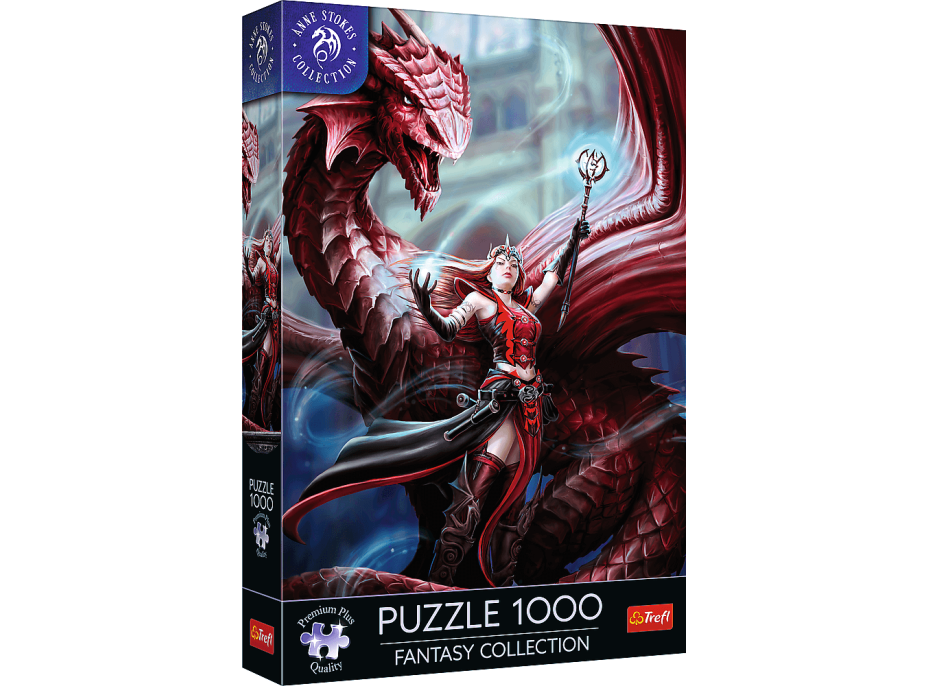 TREFL Puzzle Premium Plus Fantasy Collection: Šarlátový mág 1000 dielikov