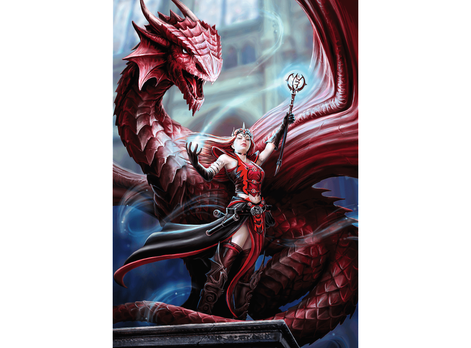 TREFL Puzzle Premium Plus Fantasy Collection: Šarlátový mág 1000 dielikov