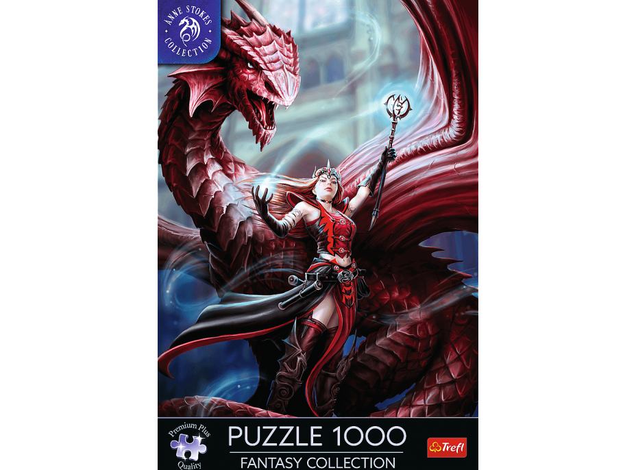 TREFL Puzzle Premium Plus Fantasy Collection: Šarlátový mág 1000 dielikov