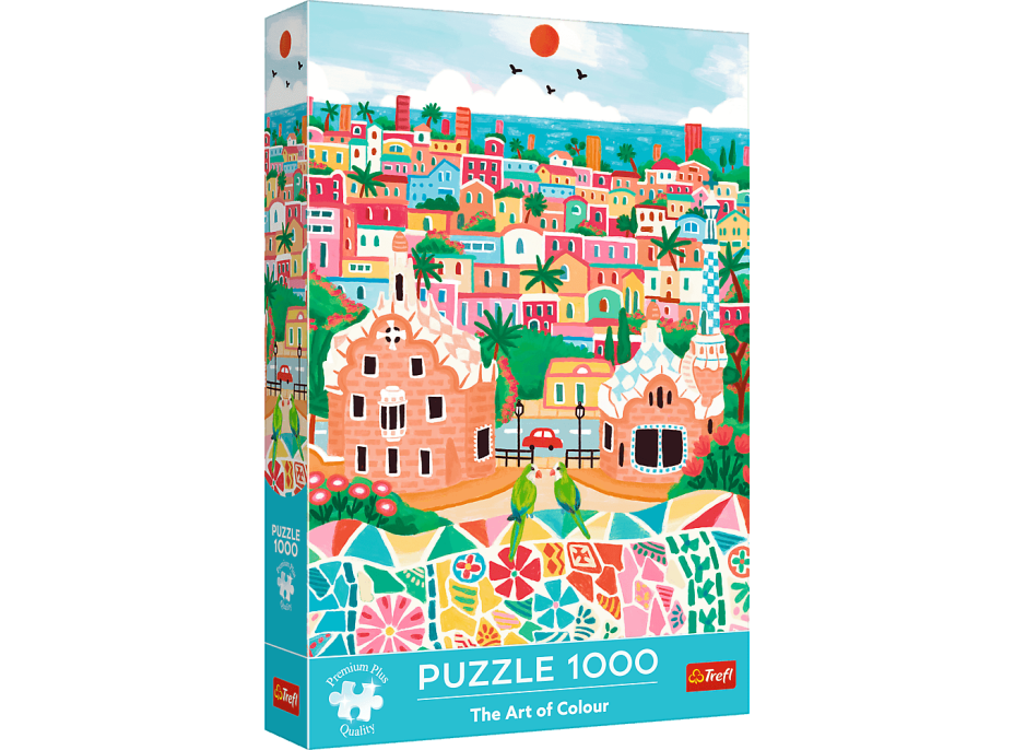 TREFL Puzzle Premium Plus Art of Colour: Barelona, Španielsko 1000 dielikov