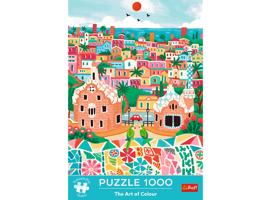 TREFL Puzzle Premium Plus Art of Colour: Barelona, Španielsko 1000 dielikov