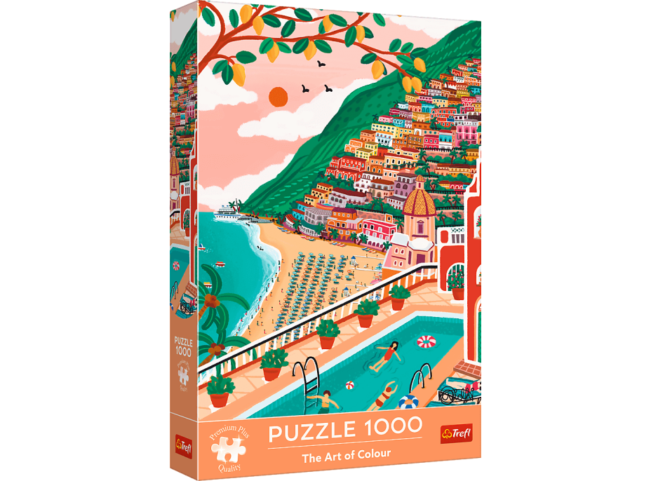 TREFL Puzzle Premium Plus Art of Colour: Positano, Taliansko 1000 dielikov