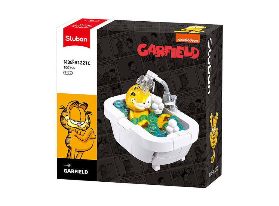 Sluban Builder M38-B1221C Garfield v bublinkovom kúpeli