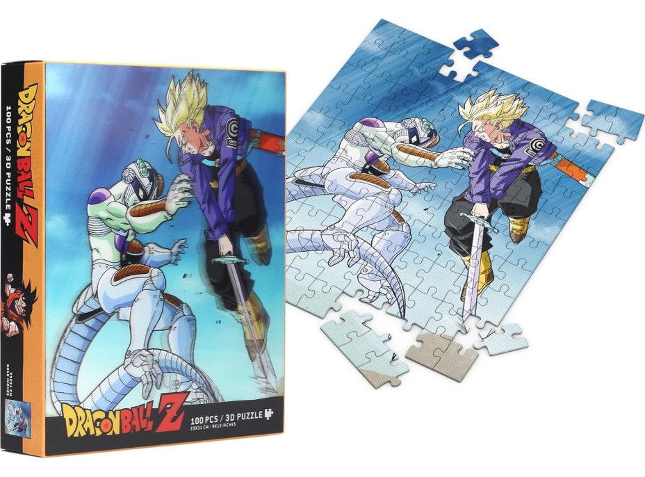 SD TOYS MERCHANDISING Puzzle Dragonball: Trunks vs Frieza 3D efekt 100 dielikov