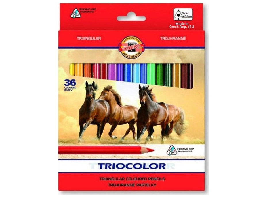 KOH-I-NOOR Trojhranné pastelky Triocolor 3145 - 36ks