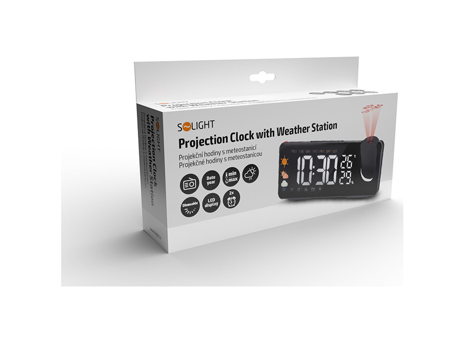 Solight projekčné hodiny s meteostanicou