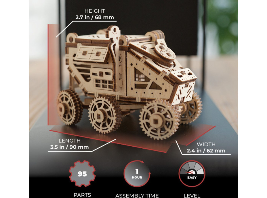 UGEARS 3D puzzle Mars Rover 95 dielikov