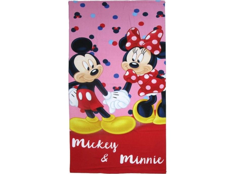 Detská rýchloschnúca osuška MICKEY A MINNIE 70x140 cm