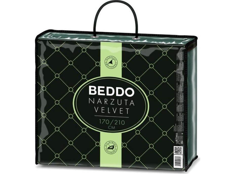 Prehoz na posteľ BEDDO Velvet 170x210 cm - zelený