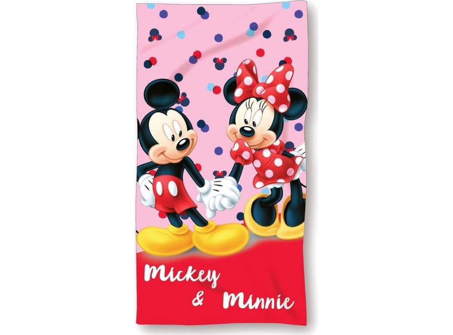 Detská rýchloschnúca osuška MICKEY A MINNIE 70x140 cm