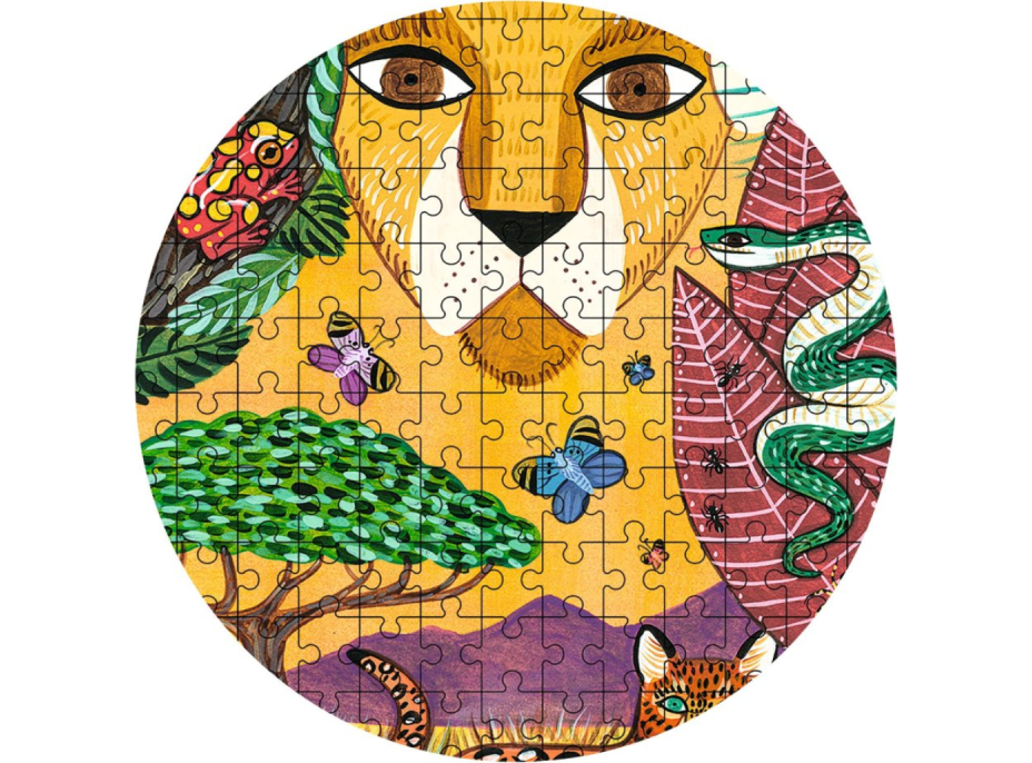 DJECO Obrysové puzzle Lev 350 dielikov