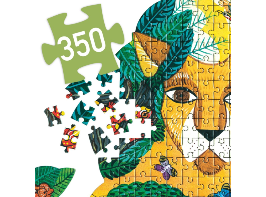 DJECO Obrysové puzzle Lev 350 dielikov