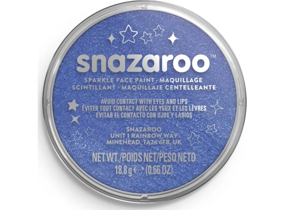 SNAZAROO Farba na tvár Trblietavá Modrá (Sparkle Blue) 18ml