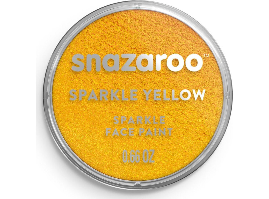 SNAZAROO Farba na tvár Trblietavá Žltá (Sparkle Yellow) 18ml