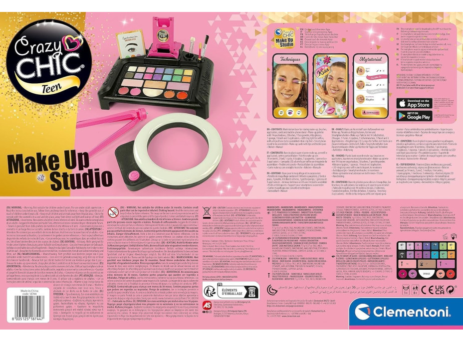 CLEMENTONI Crazy Chic Teen Make up Štúdio: Sada Influencer