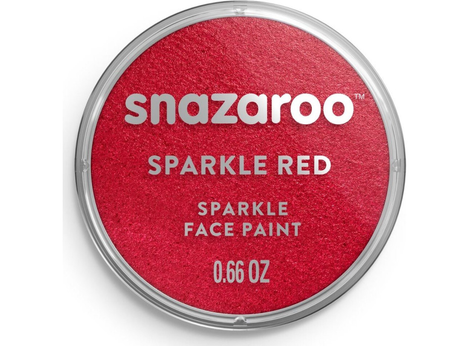 SNAZAROO Farba na tvár Trblietavá Červená (Sparkle Red) 18ml