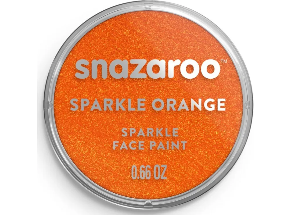 SNAZAROO Farba na tvár Trblietavá Oranžová (Sparkle Orange) 18ml