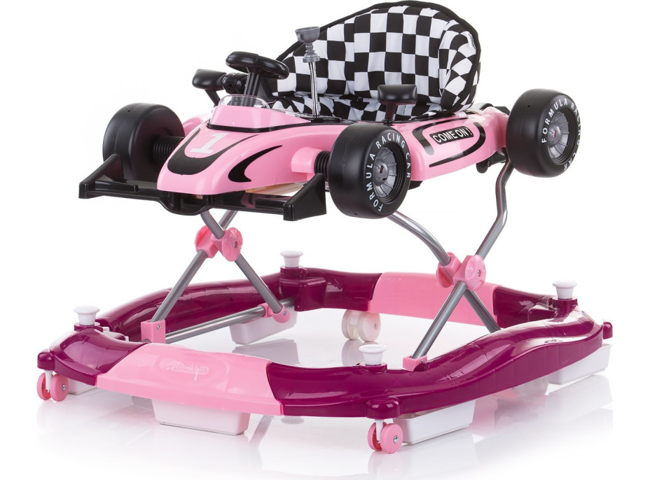 CHIPOLINO Chodítko interaktívne Car Racer 4v1 Pink