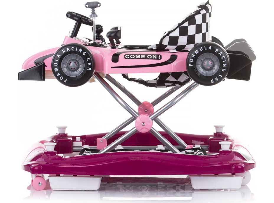 CHIPOLINO Chodítko interaktívne Car Racer 4v1 Pink