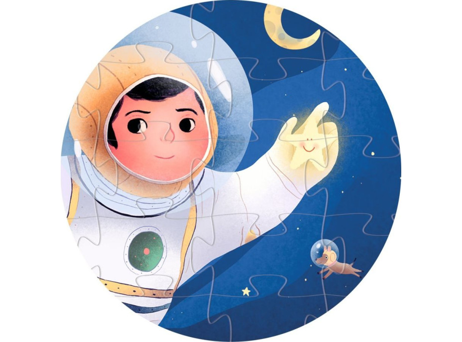 DJECO Puzzle Astronaut na mesiaci 36 dielikov