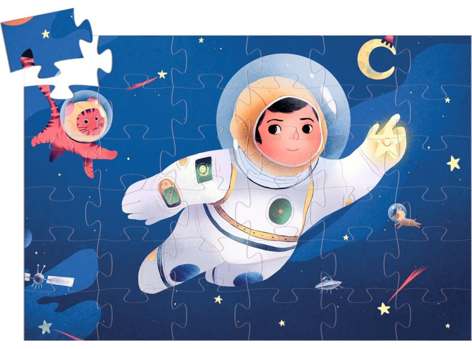 DJECO Puzzle Astronaut na mesiaci 36 dielikov