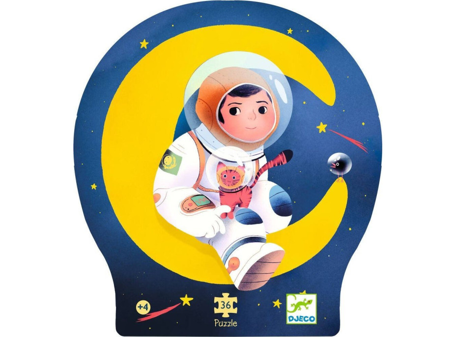 DJECO Puzzle Astronaut na mesiaci 36 dielikov