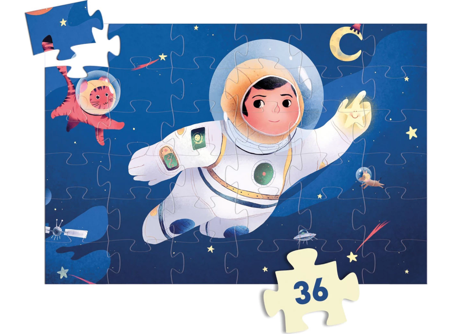 DJECO Puzzle Astronaut na mesiaci 36 dielikov