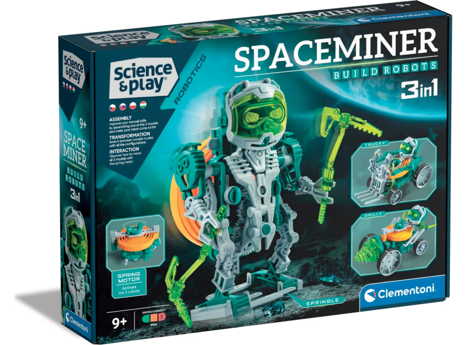 CLEMENTONI Science&Play Robotics: Space Miner 3v1