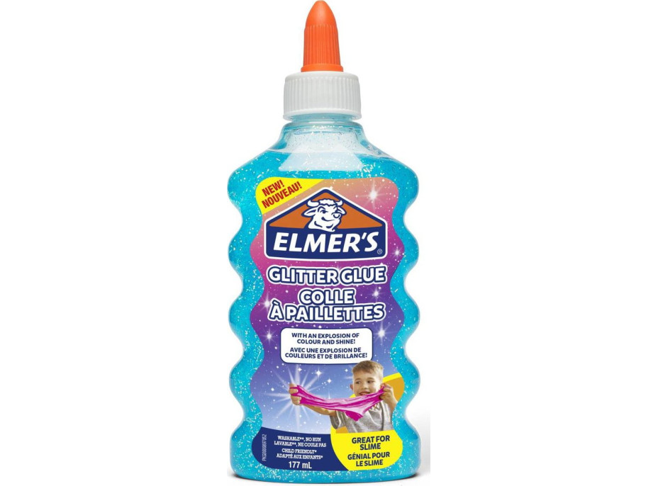 ELMER&#39;S Trblietavé lepidlo 177ml modré