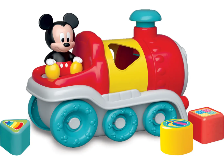 CLEMENTONI BABY Disney Vkladací vláčik Mickey Mouse