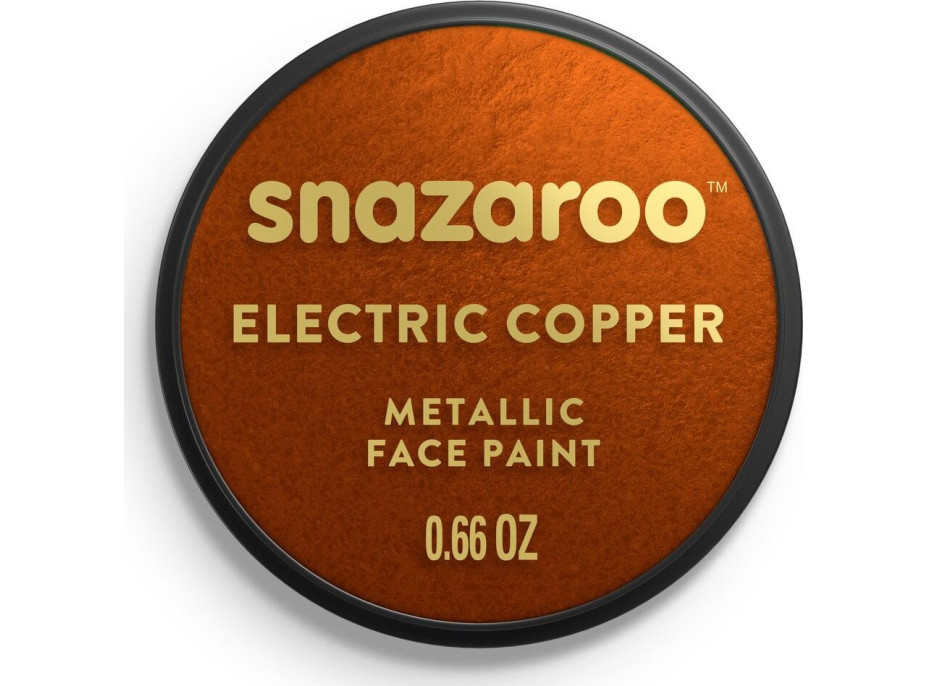 SNAZAROO Farba na tvár Metalická Medená (Electric Copper) 18ml