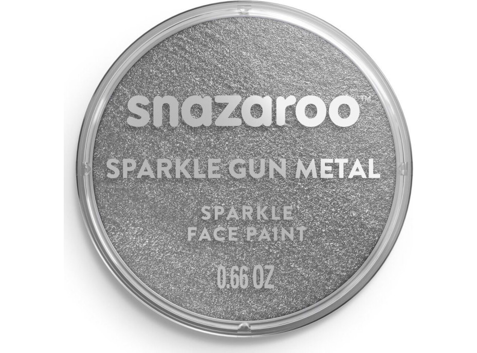 SNAZAROO Farba na tvár Trblietavá Šedá (Gun Metal Grey) 18ml