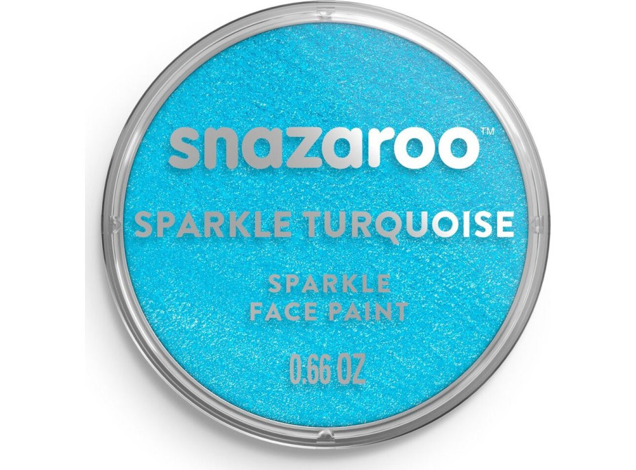 SNAZAROO Farba na tvár Trblietavá Tyrkysová (Sparkle Turquoise) 18ml