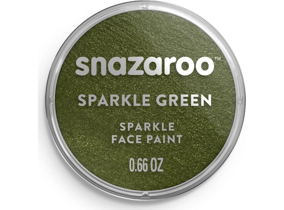 SNAZAROO Farba na tvár Trblietavá Zelená (Sparkle Green) 18ml