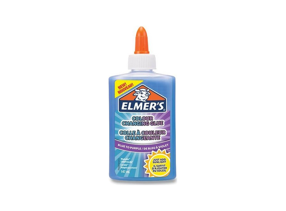 ELMER&#39;S Color Changing lepidlo 147ml modré