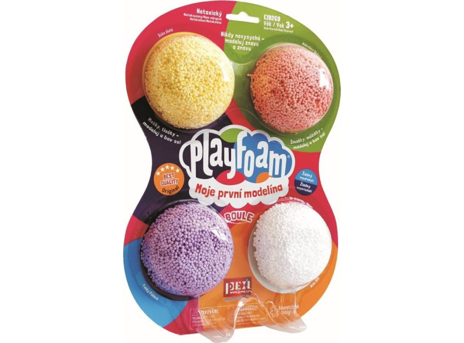 Guľôčková modelína PlayFoam: Boule Set (4 farby)