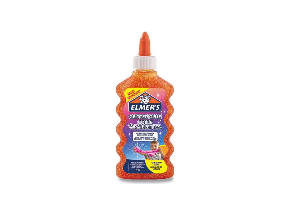 ELMER&#39;S Trblietavé lepidlo 177ml oranžové