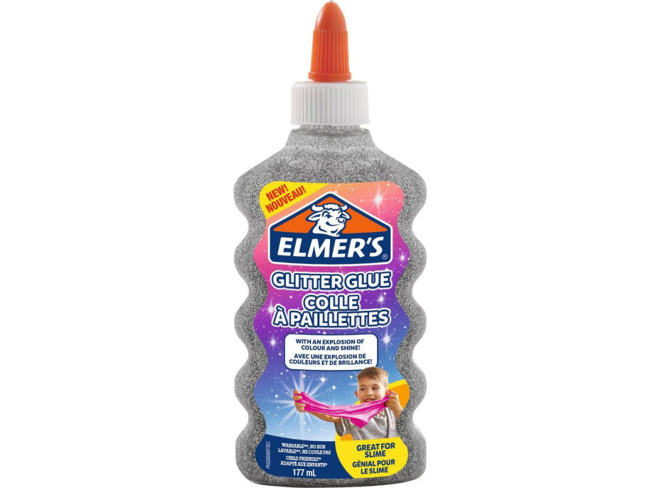 ELMER&#39;S Trblietavé lepidlo 177ml strieborné