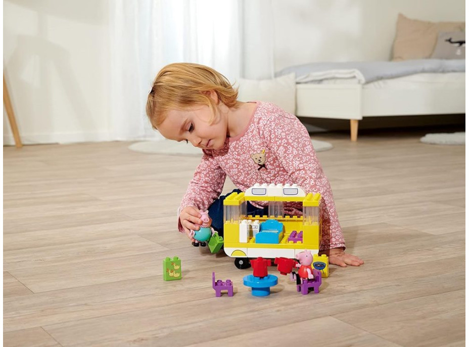 HASBRO Stavebnica Prasiatko Peppa: Karavan 52ks