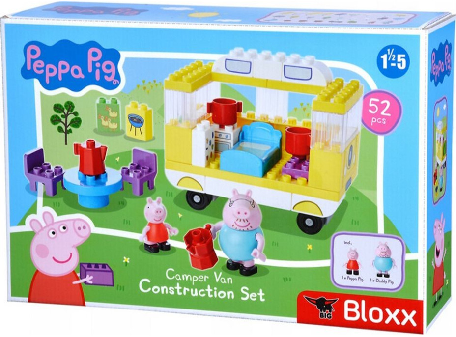 HASBRO Stavebnica Prasiatko Peppa: Karavan 52ks