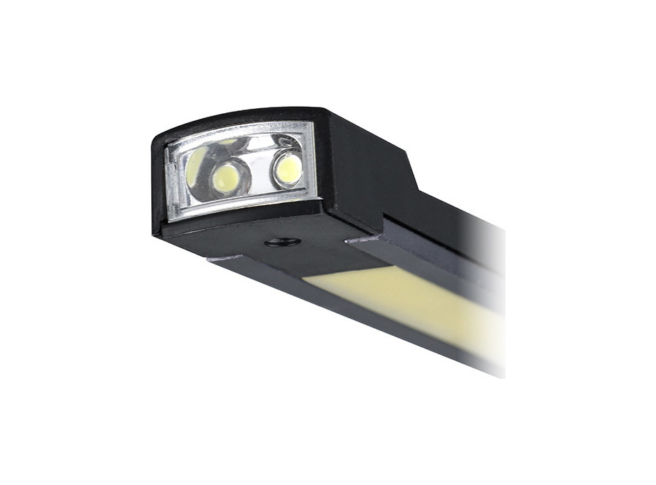 Solight pracovná nabíjacia LED lampa, 500lm + 70lm, COB, Li-Ion, USB, čiernooranžová