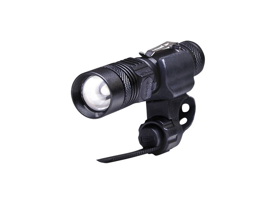 Solight LED nabíjacie svietidlo s cyklo držiakom, 400lm, zoom, Li-Ion