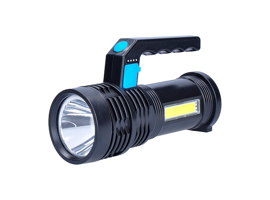 Solight LED nabíjacie svietidlo s rukoväťou a bočným svetlom, 150+100lm, Li-Ion